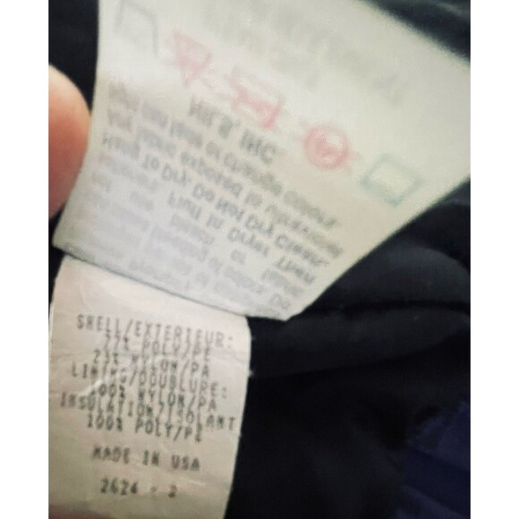 Vtg 80s Nils Womens Ski Jacket Size 6 Belted Hooded  Purple Aztec Print With Cap - Picture 11 of 16